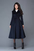 Chic Midnight Velvet Long Coat